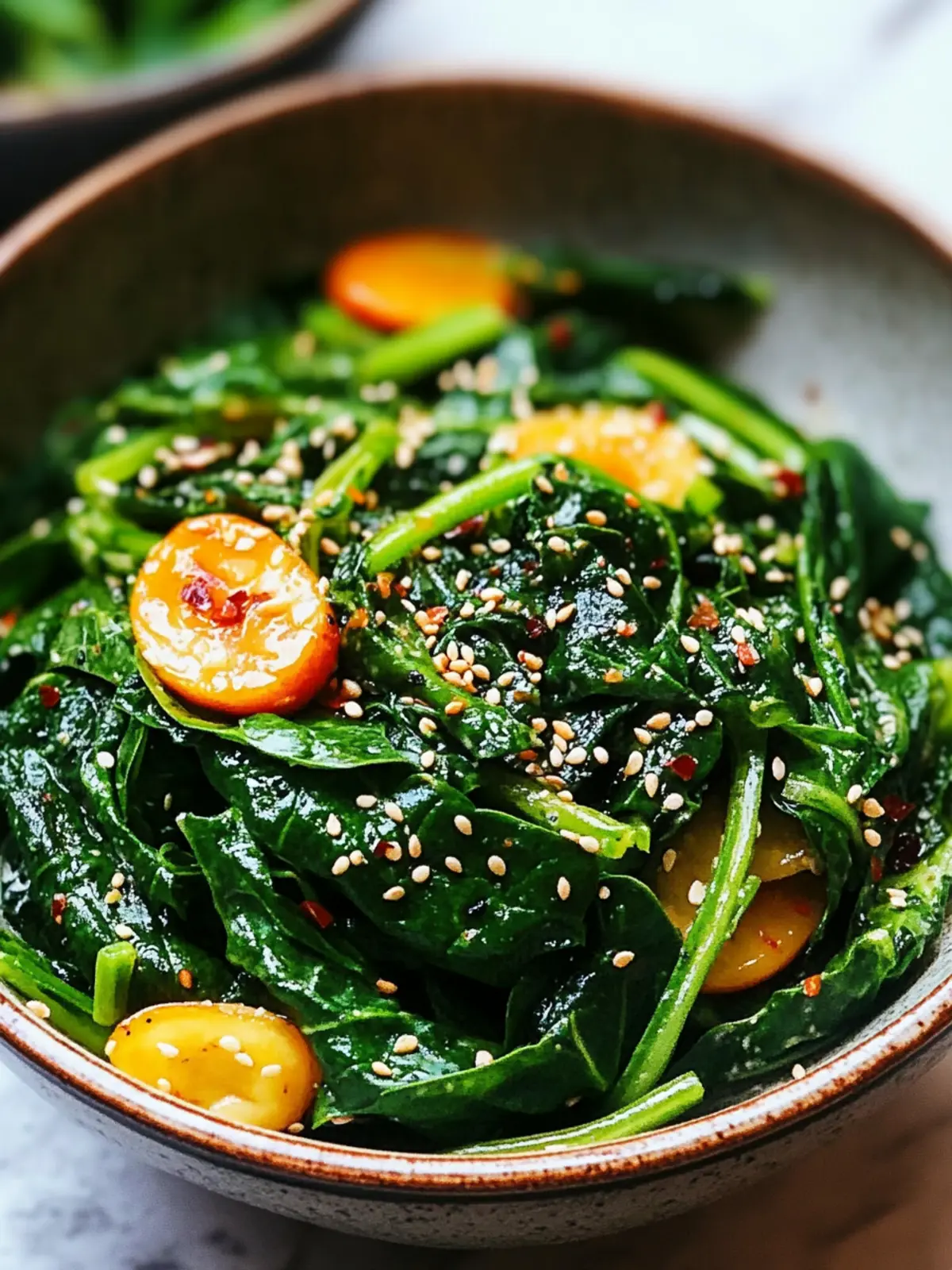 Korean Spinach Salad