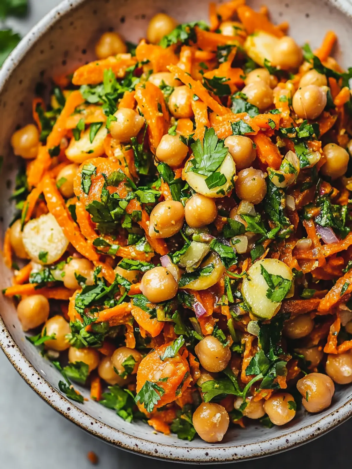 Moroccan Carrot and Chickpea Salad