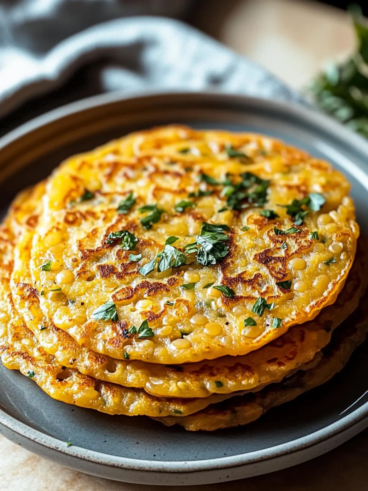 Irresistible Savory Red Lentil Pancakes