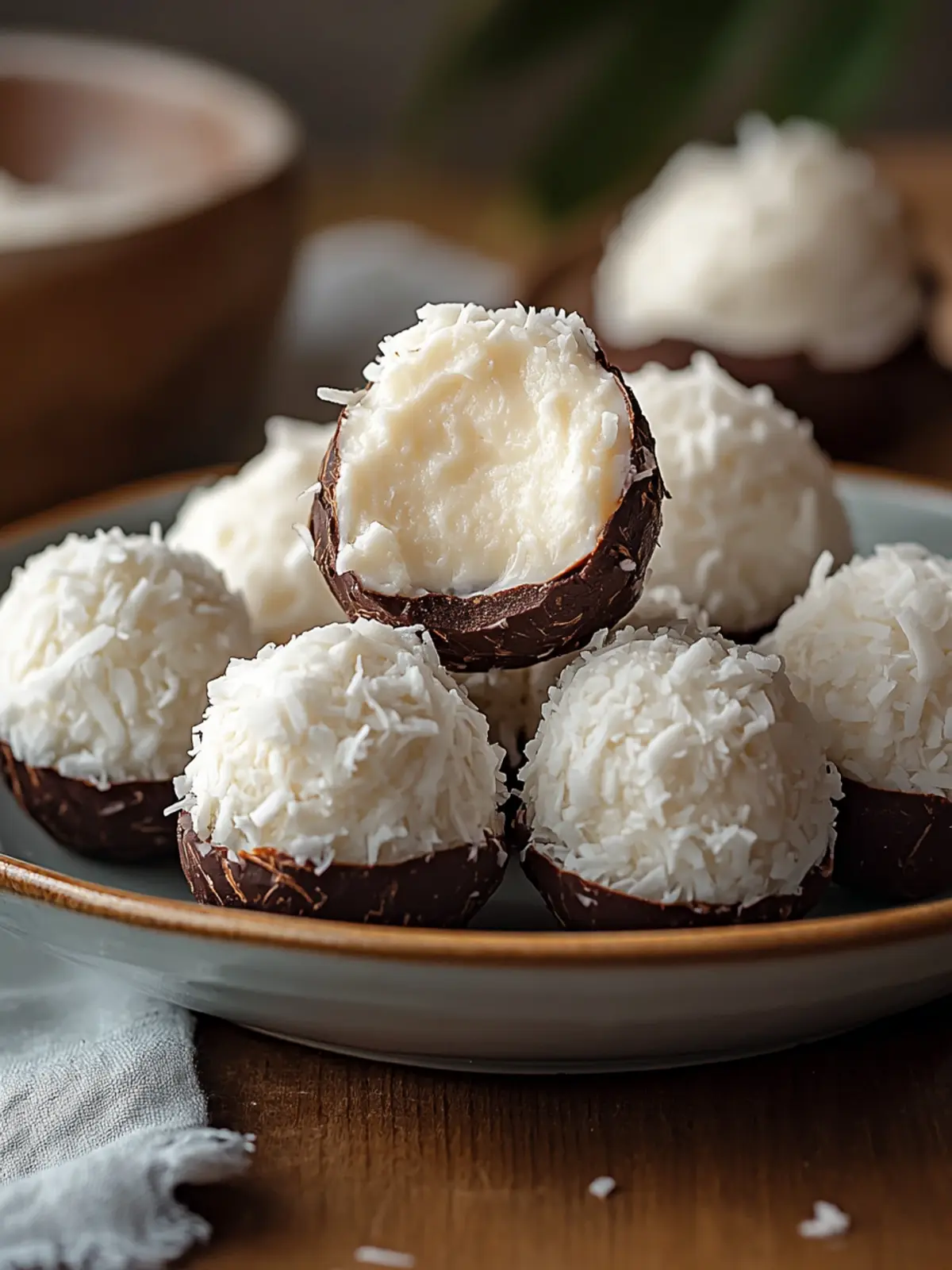 No Bake Coconut Cream Balls