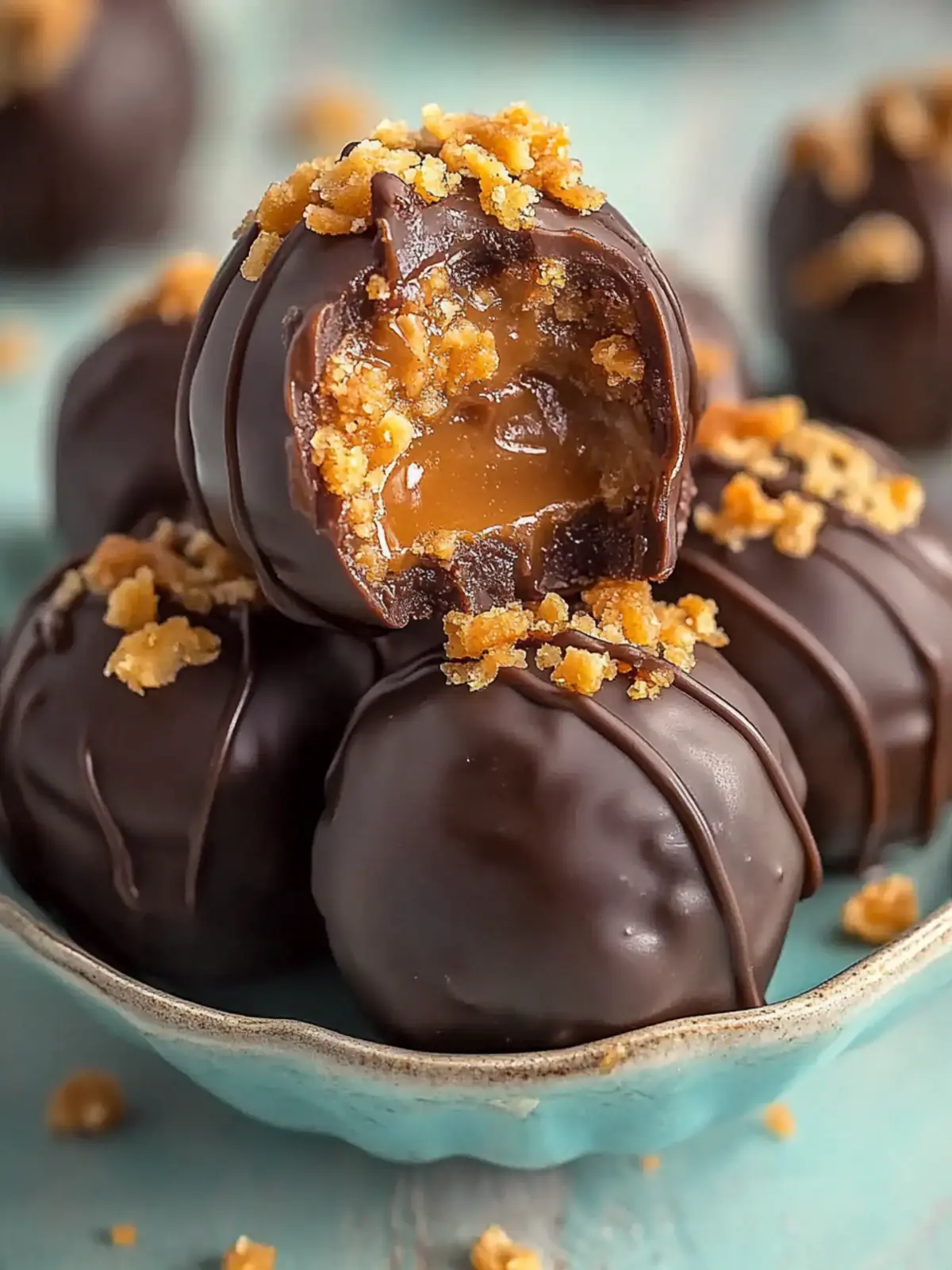 Caramel Crunch Butterfinger Truffles