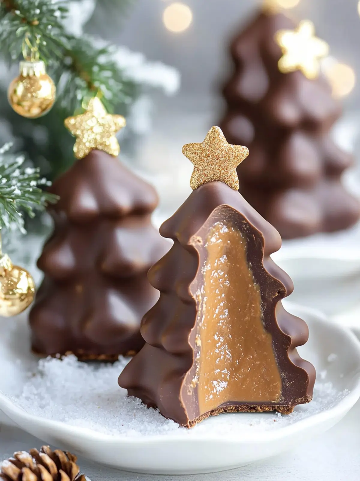 Chocolate Peanut Butter Christmas Trees