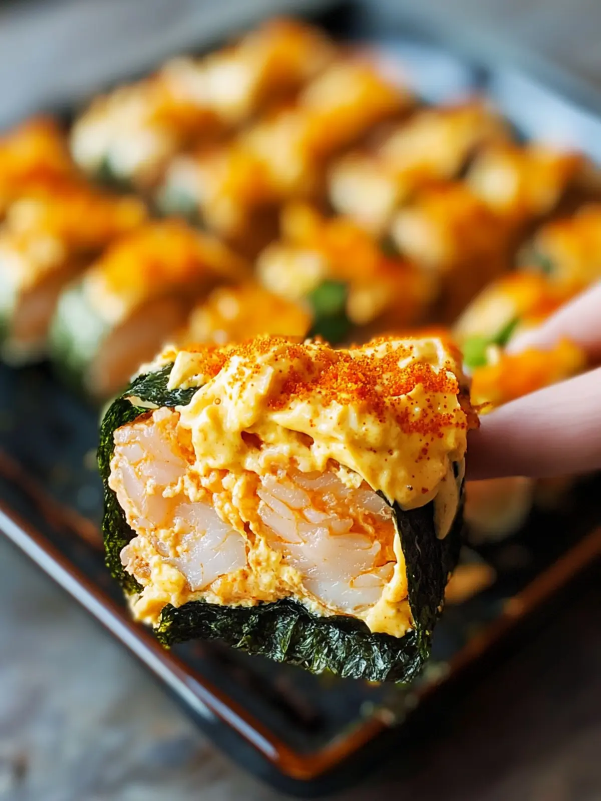 Spicy Tuna & Creamy Crab Sushi Bake