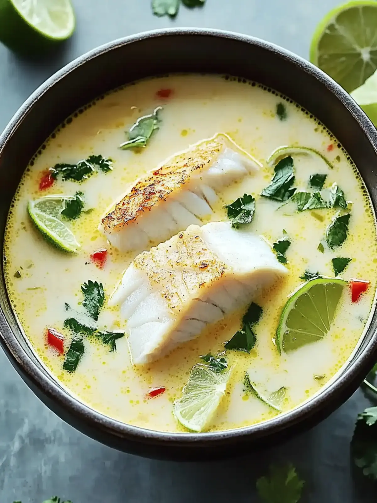 Coconut Lime Fish Soup