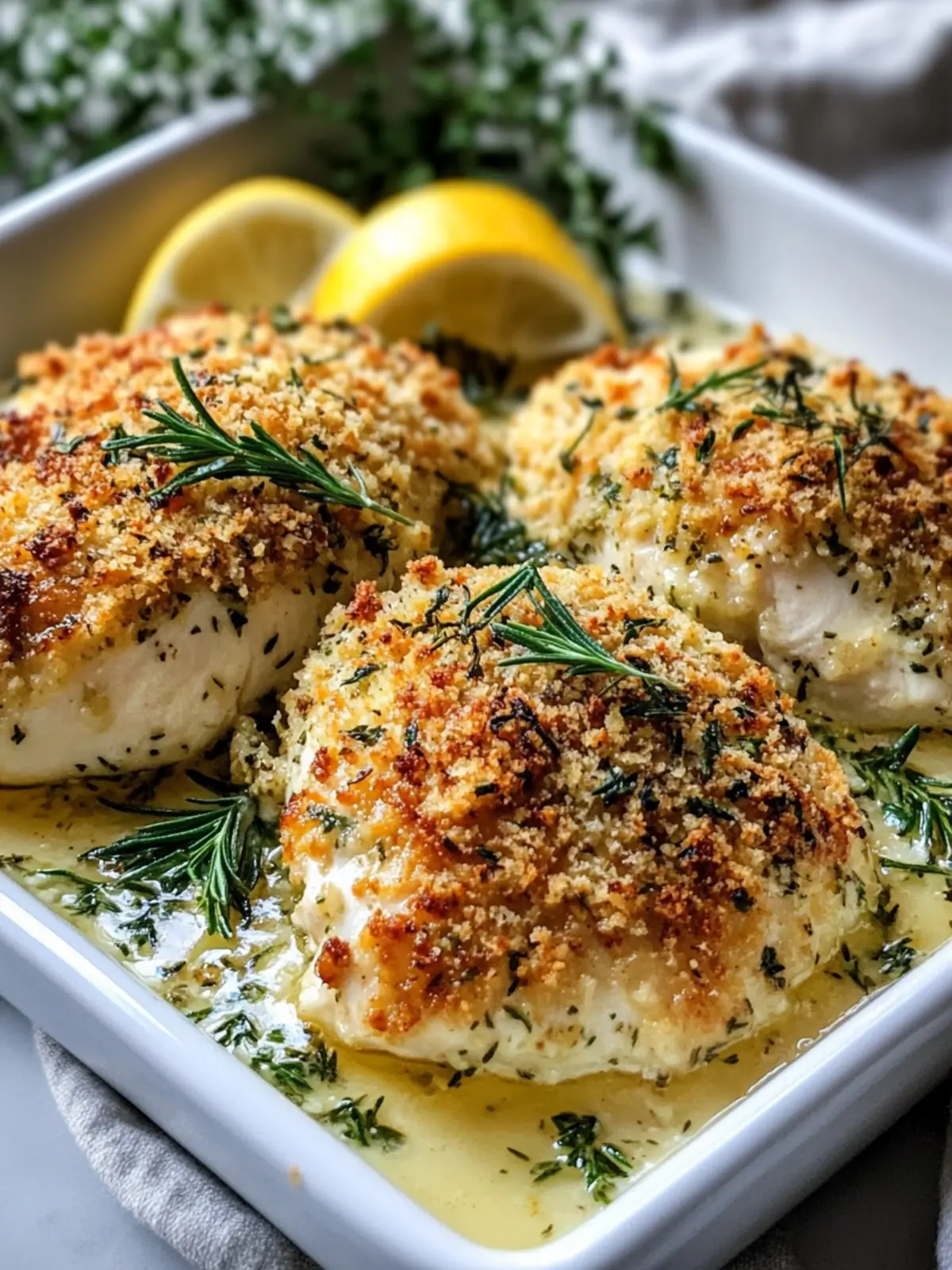 Herb-Crusted Baked Boursin Chicken