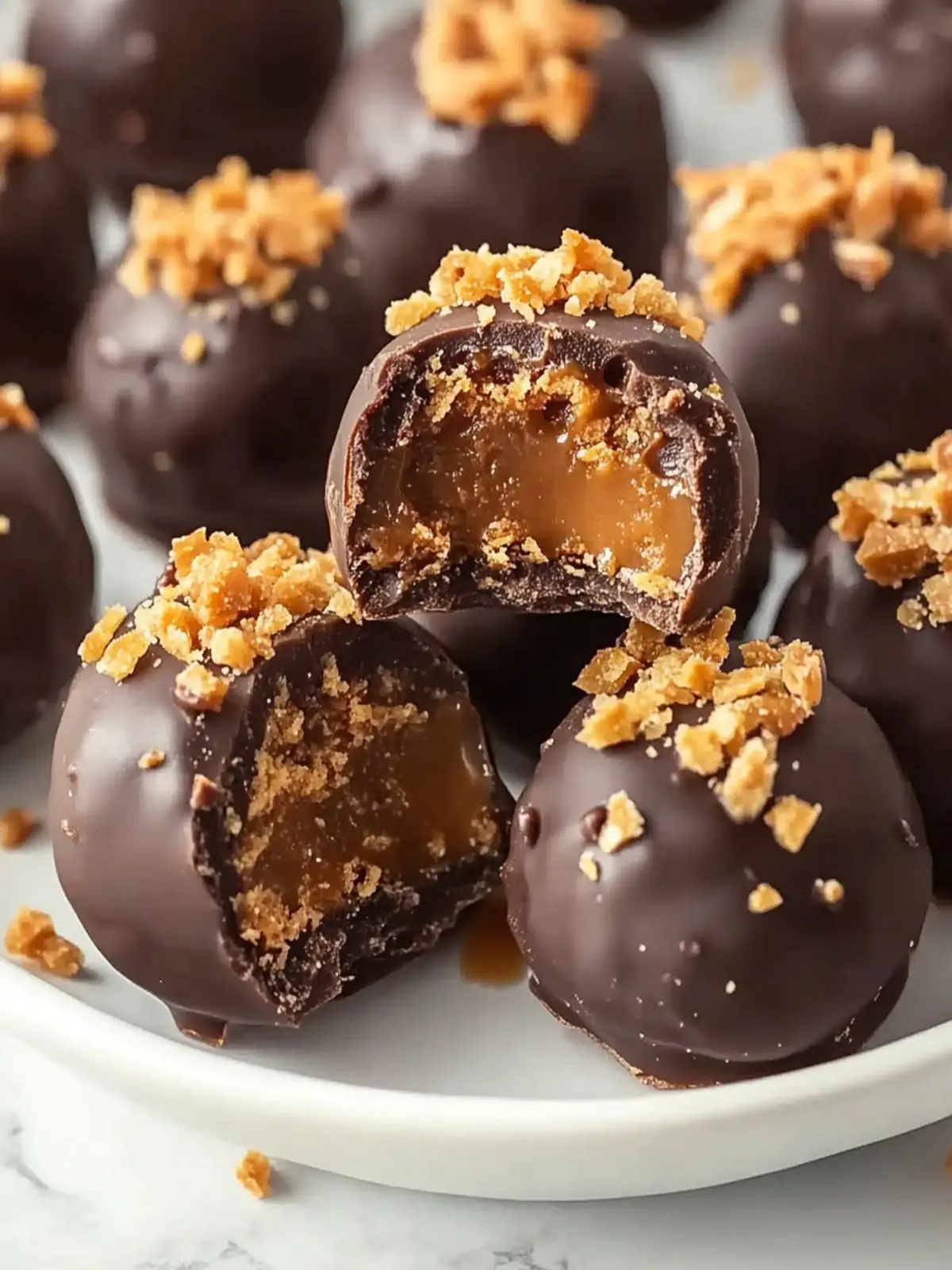 Caramel Crunch Butterfinger Truffles