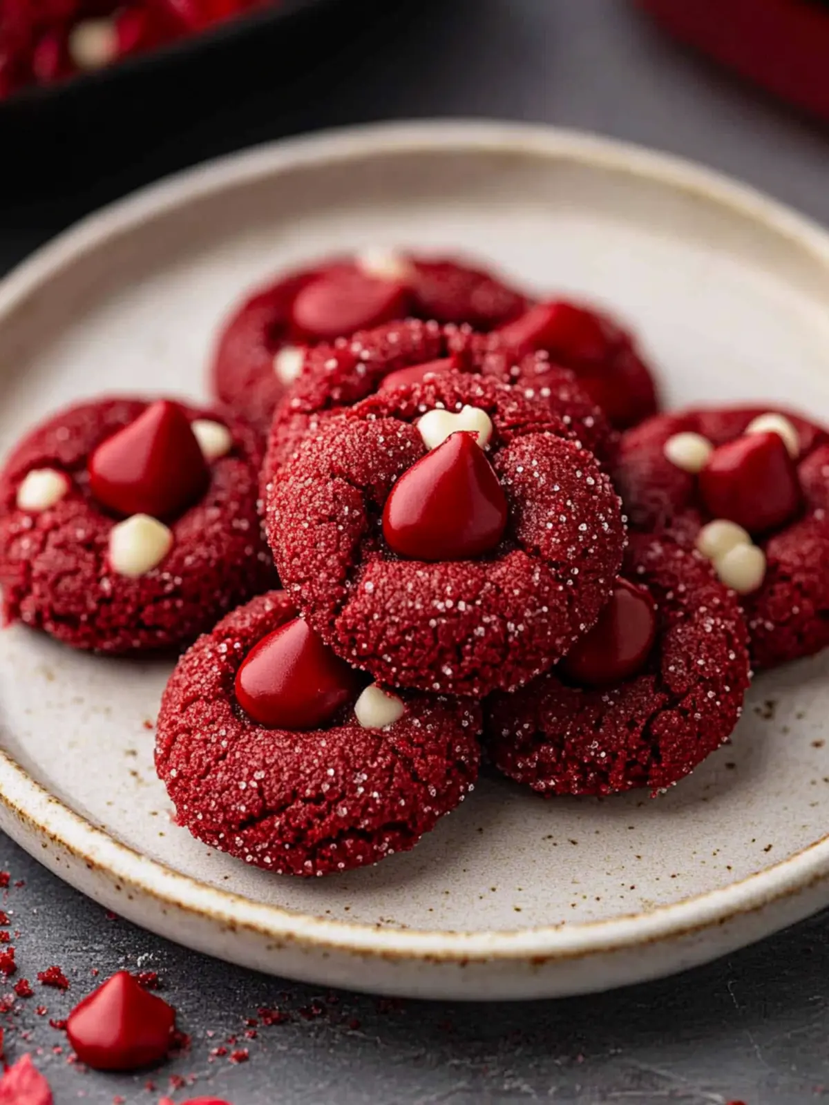 Hershey’s Red Velvet Blossoms Cookies