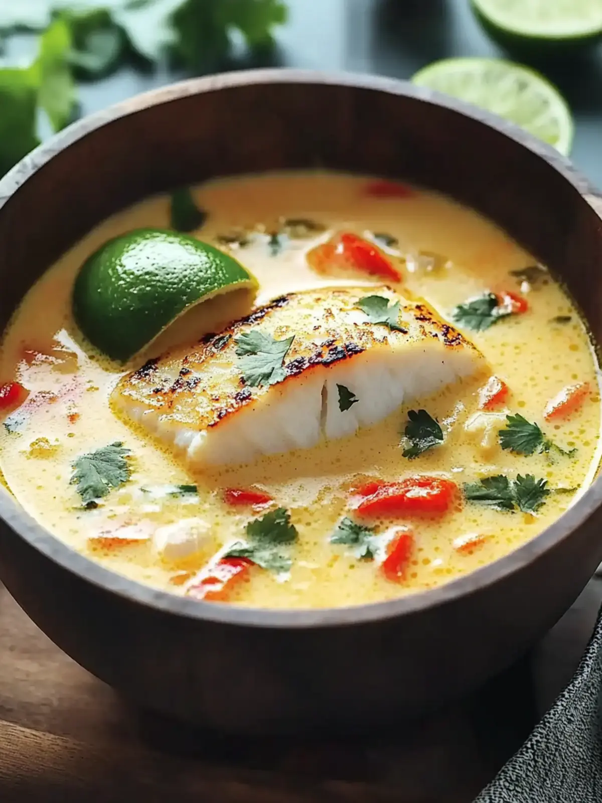 Coconut Lime Fish Soup