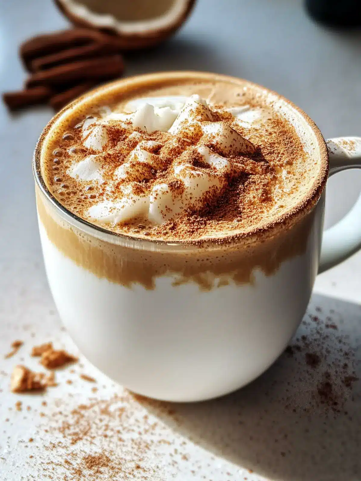 Gut-healing Cinnamon Coconut Latte