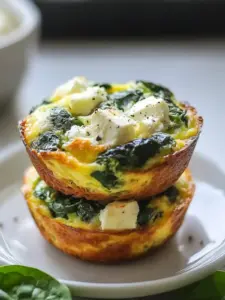 Egg Muffins with Spinach and Feta