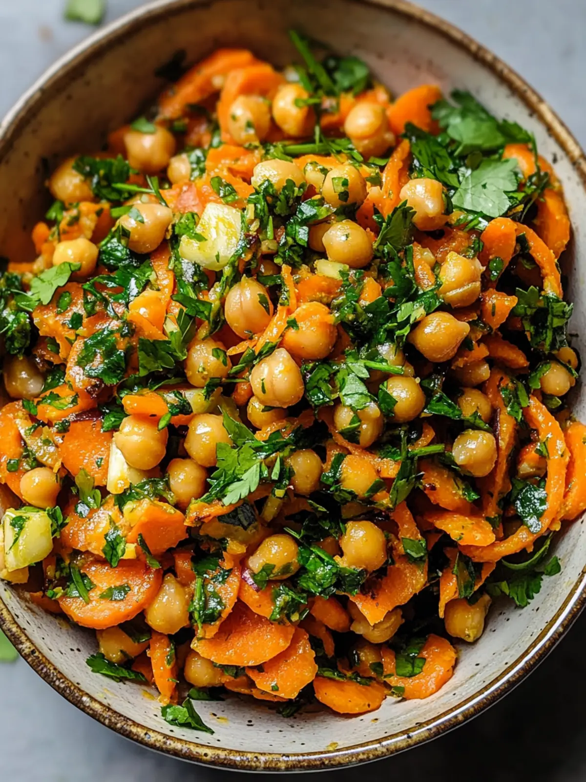 Moroccan Carrot and Chickpea Salad