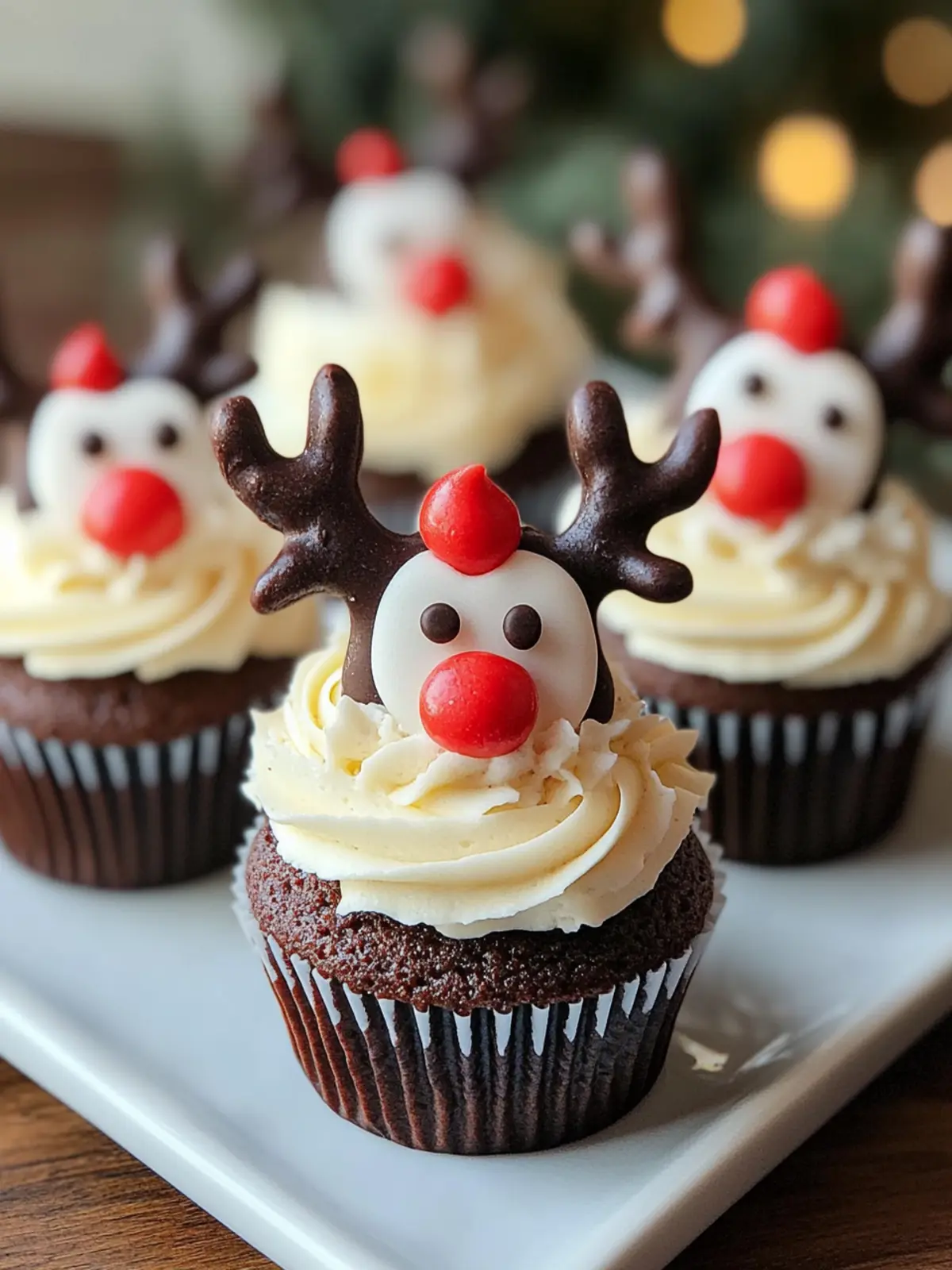 Easy Reindeer Cupcakes