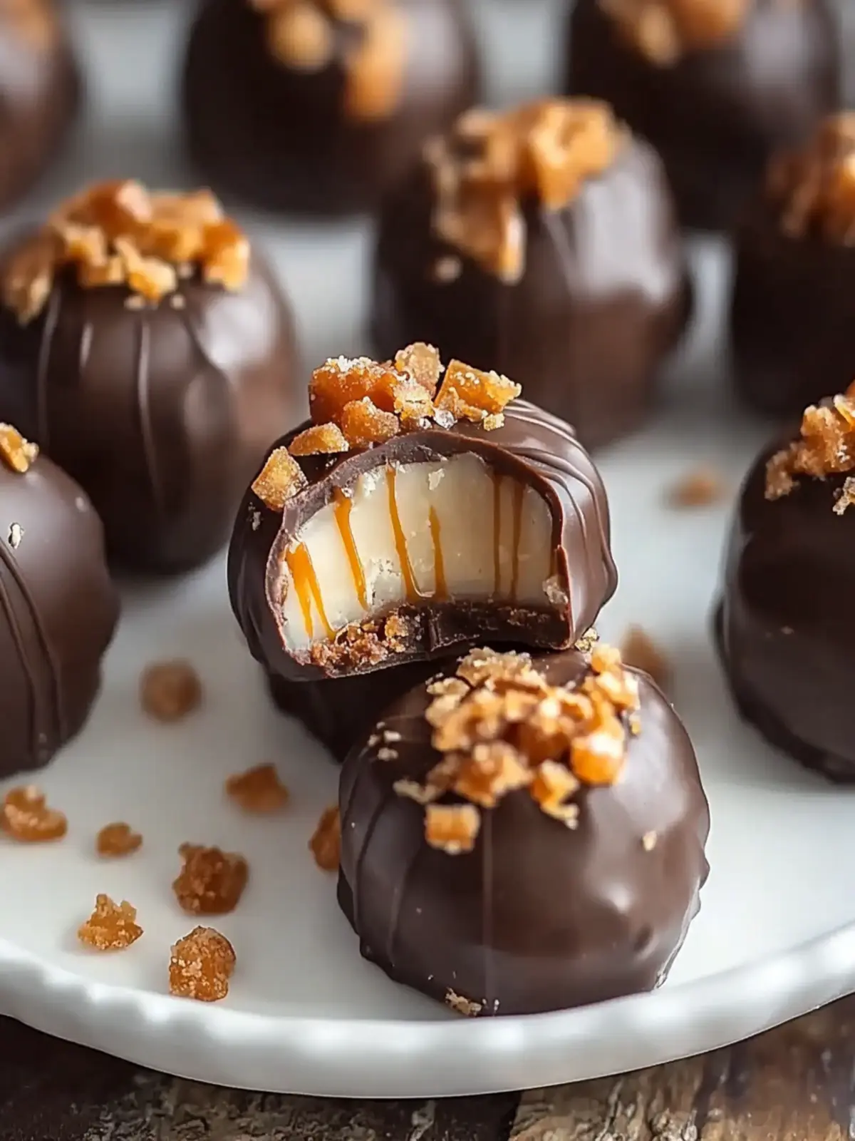 Caramel Crunch Butterfinger Truffles