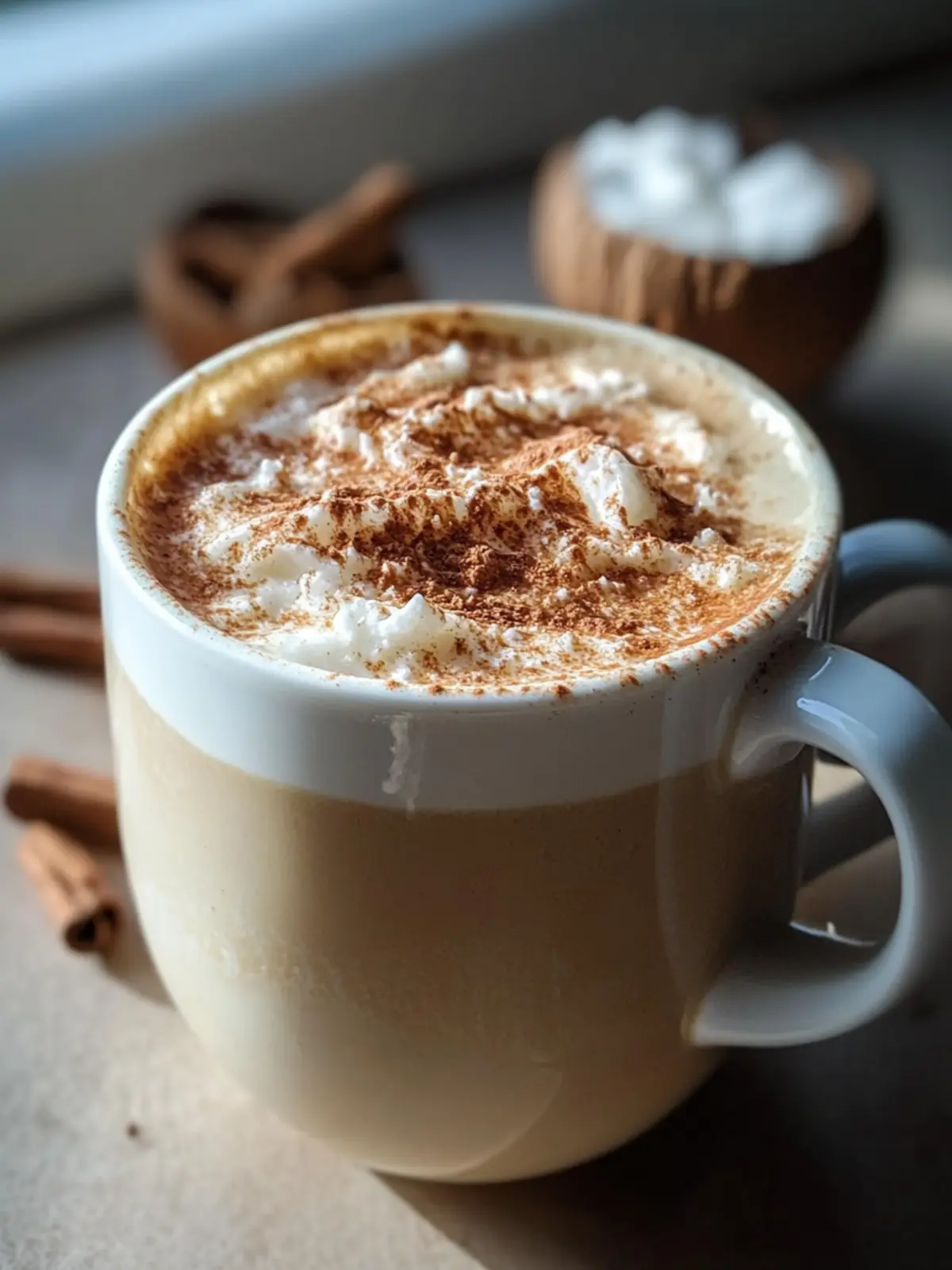 Gut-healing Cinnamon Coconut Latte