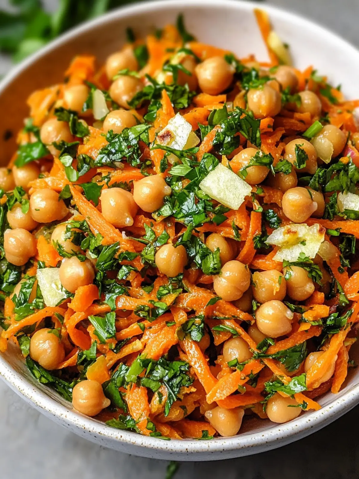 Moroccan Carrot and Chickpea Salad