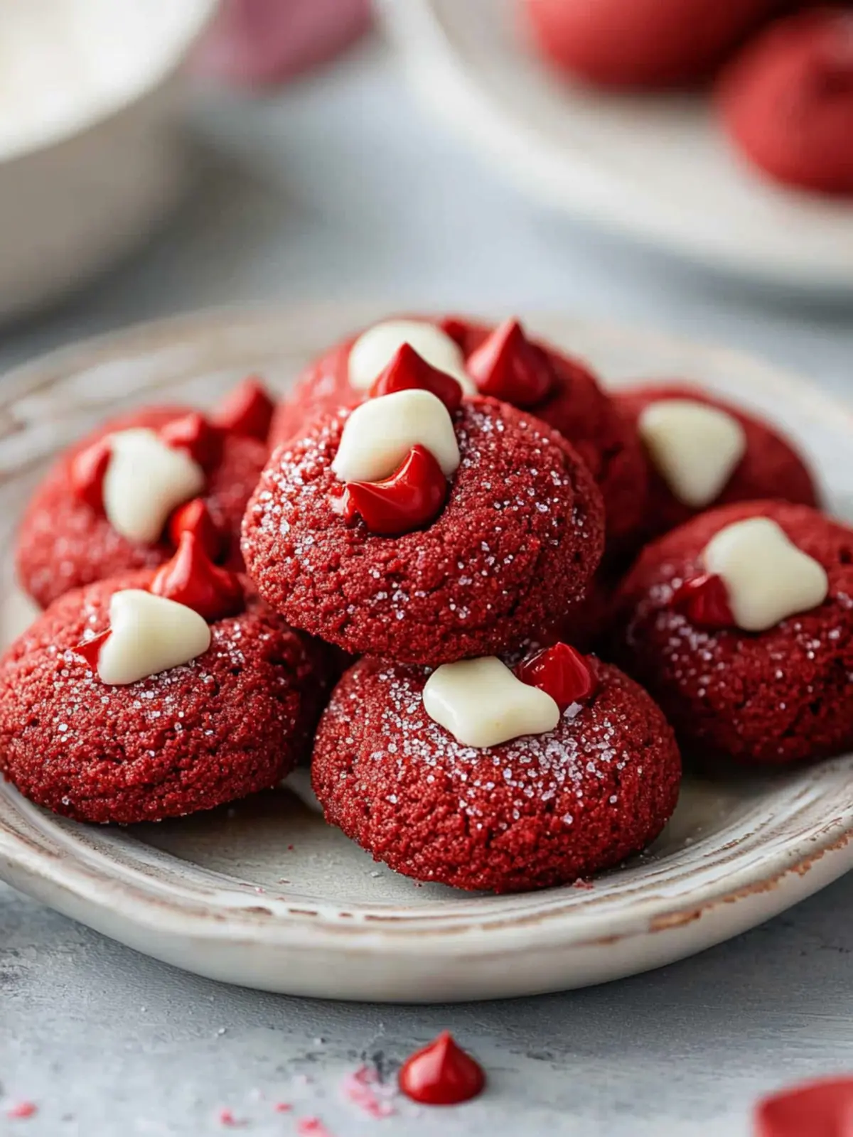 Hershey’s Red Velvet Blossoms Cookies