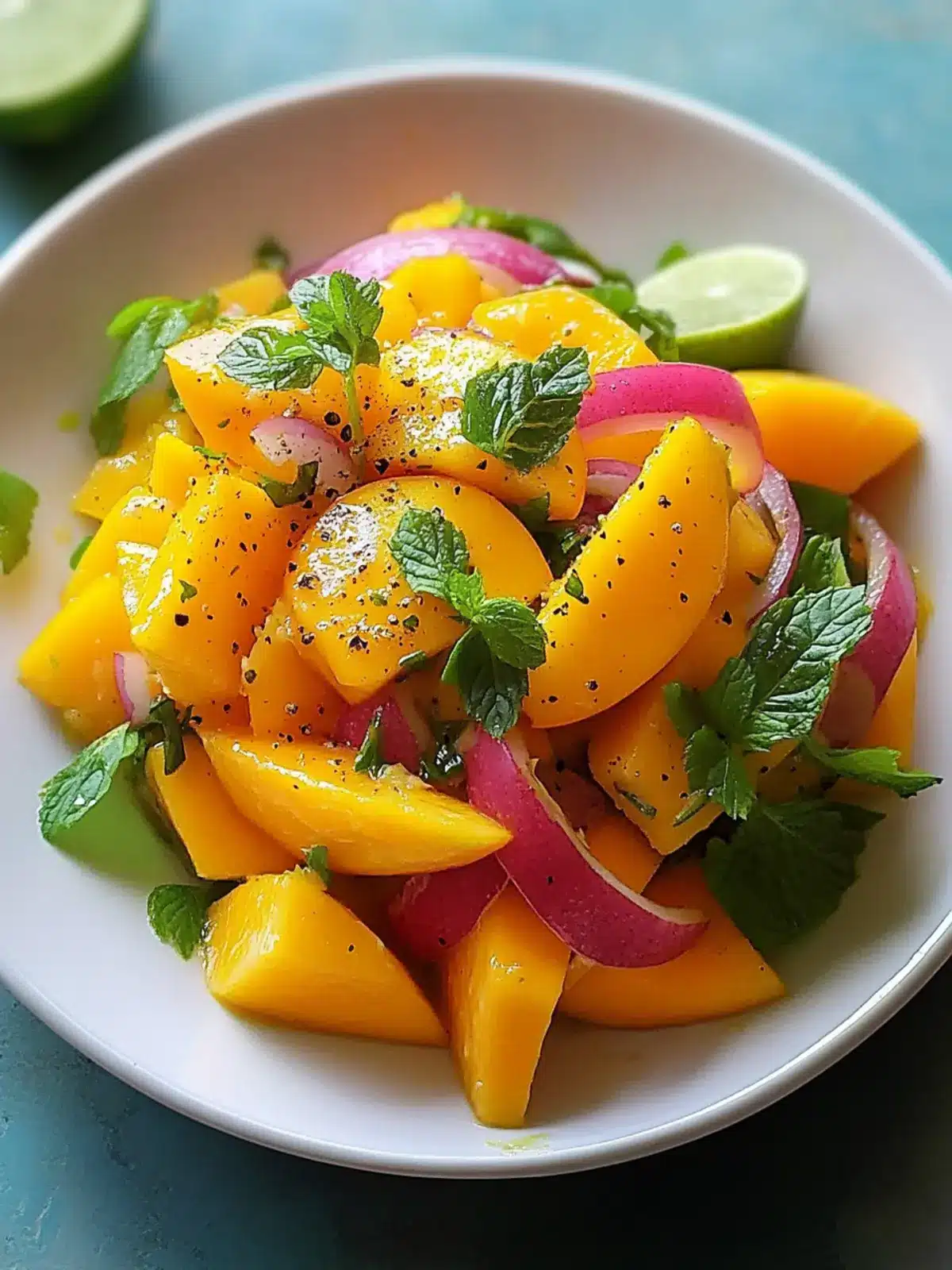 Refreshing Mango Salad Recipe with Lime Dressing