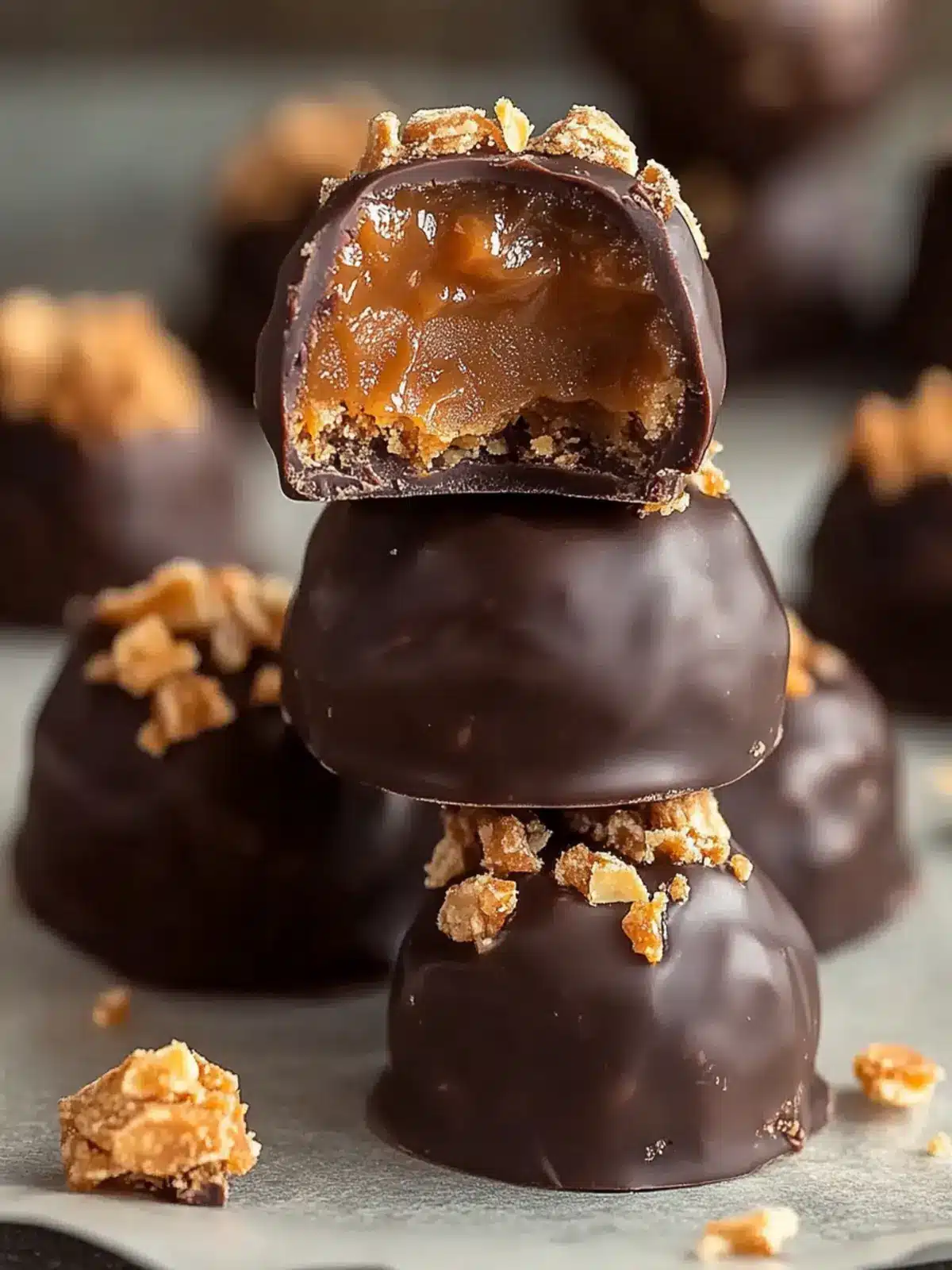 Caramel Crunch Butterfinger Truffles
