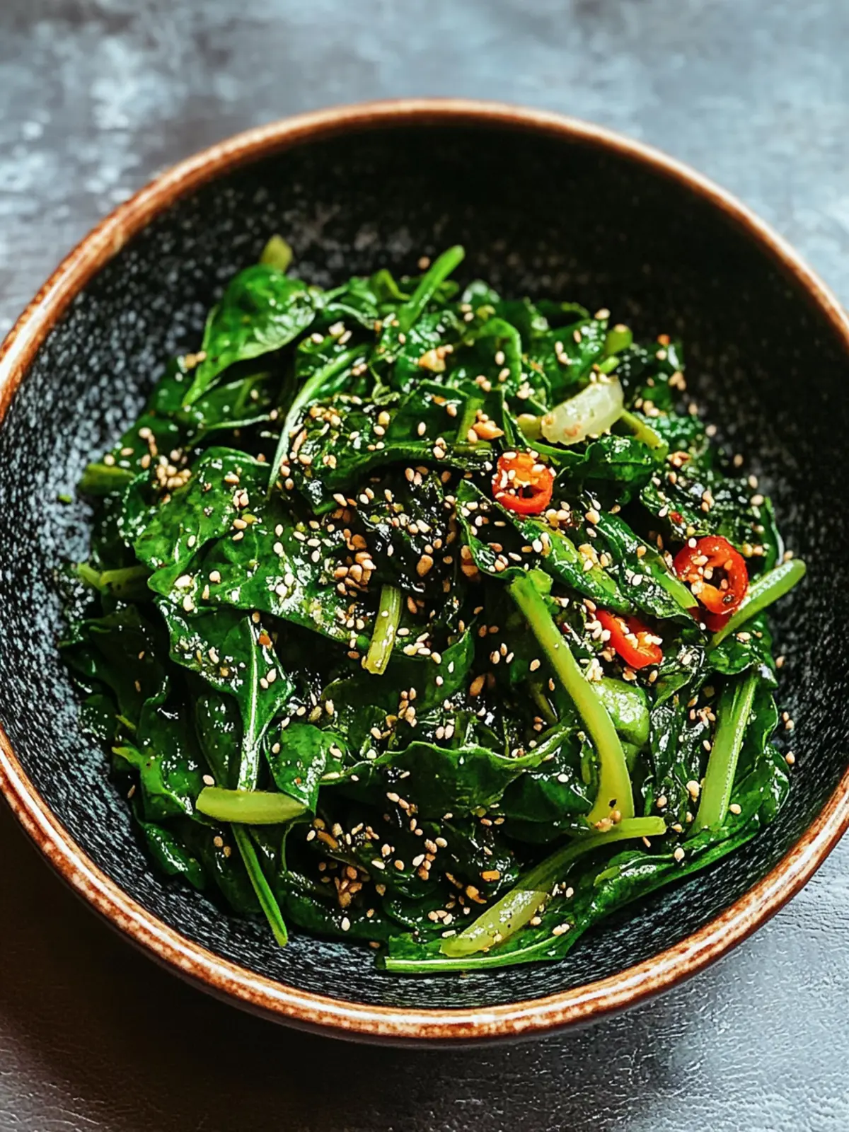 Korean Spinach Salad