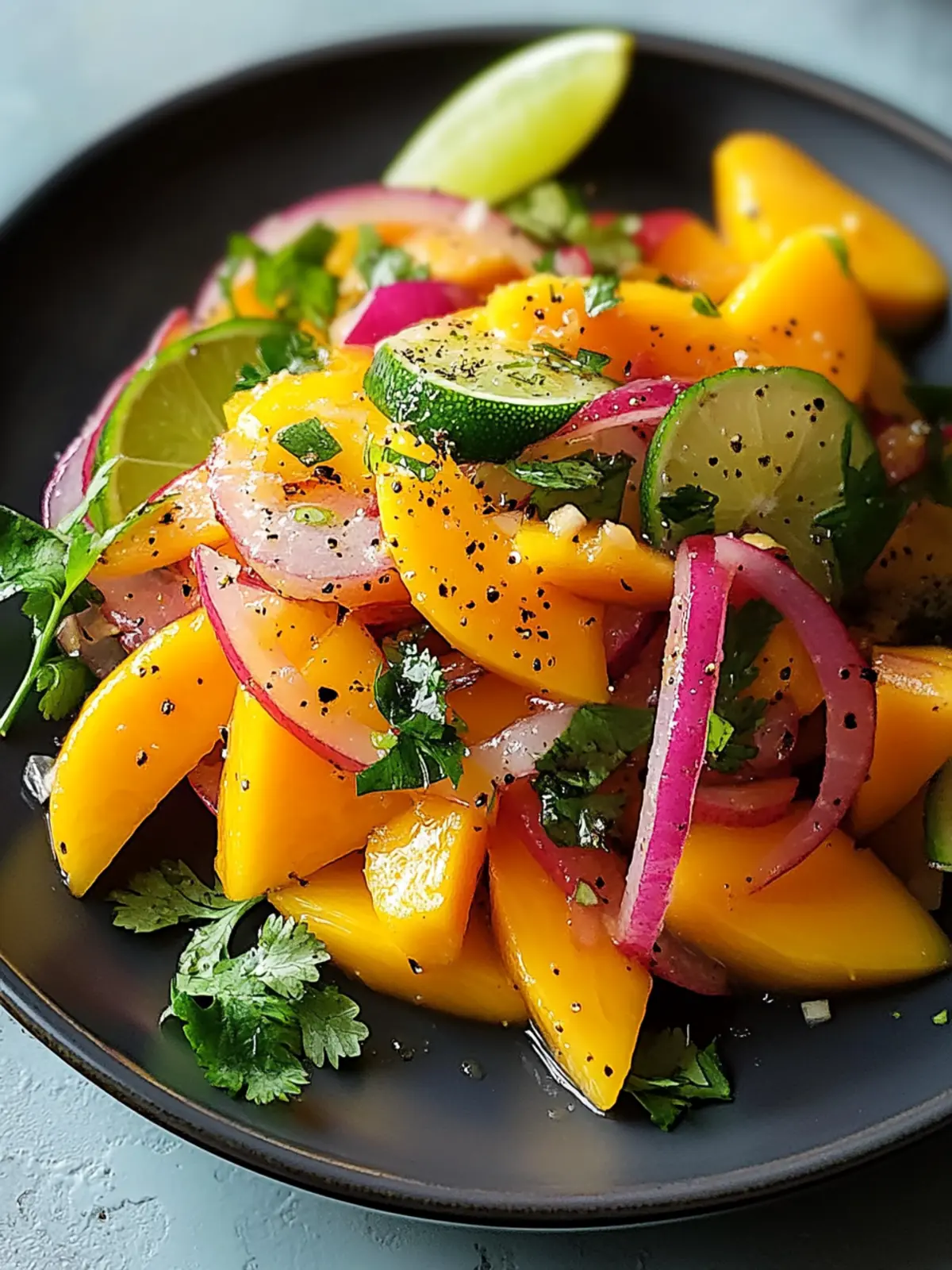 Refreshing Mango Salad Recipe with Lime Dressing