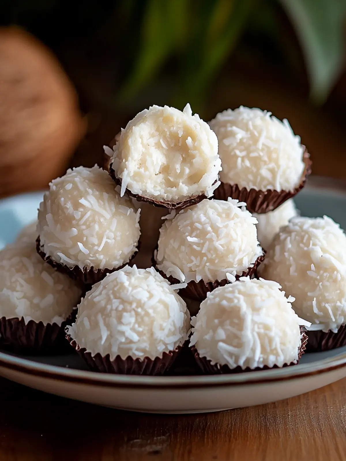 No Bake Coconut Cream Balls
