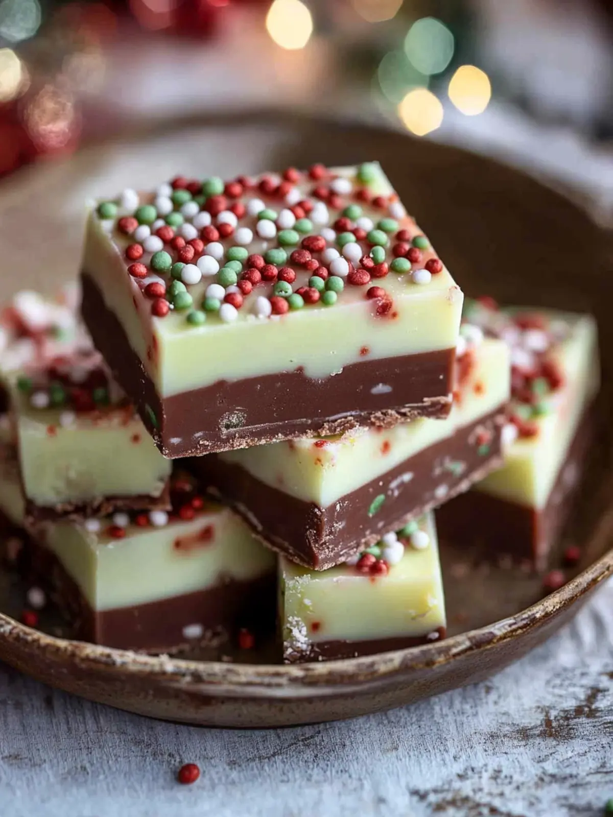 Layered Christmas Fudge Recipe