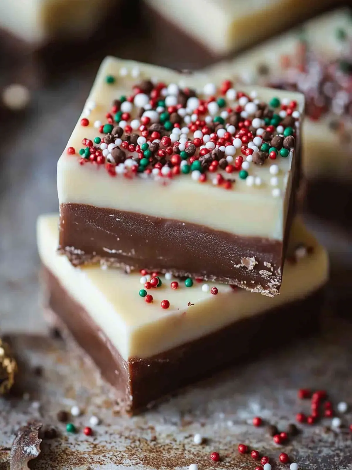 Layered Christmas Fudge Recipe