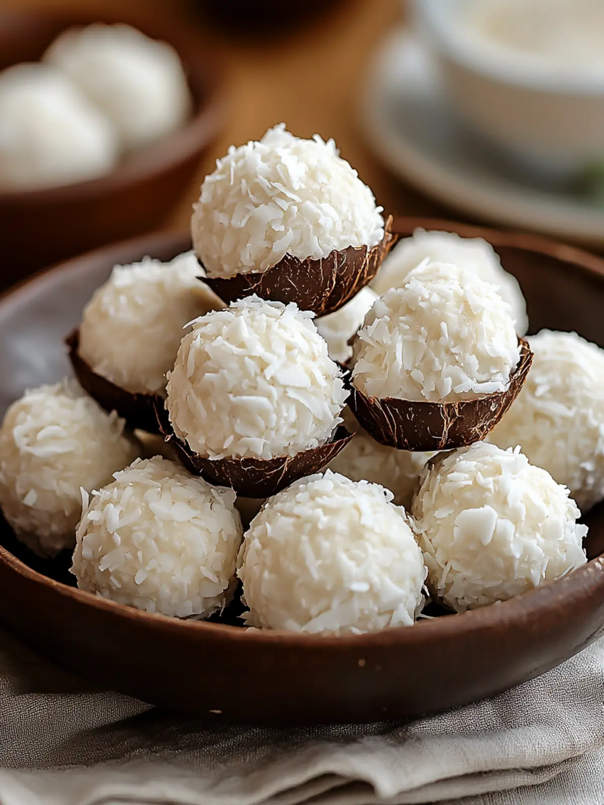 No Bake Coconut Cream Balls