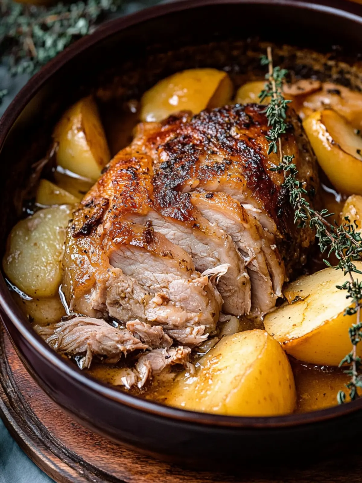 Apple Cider Braised Pork