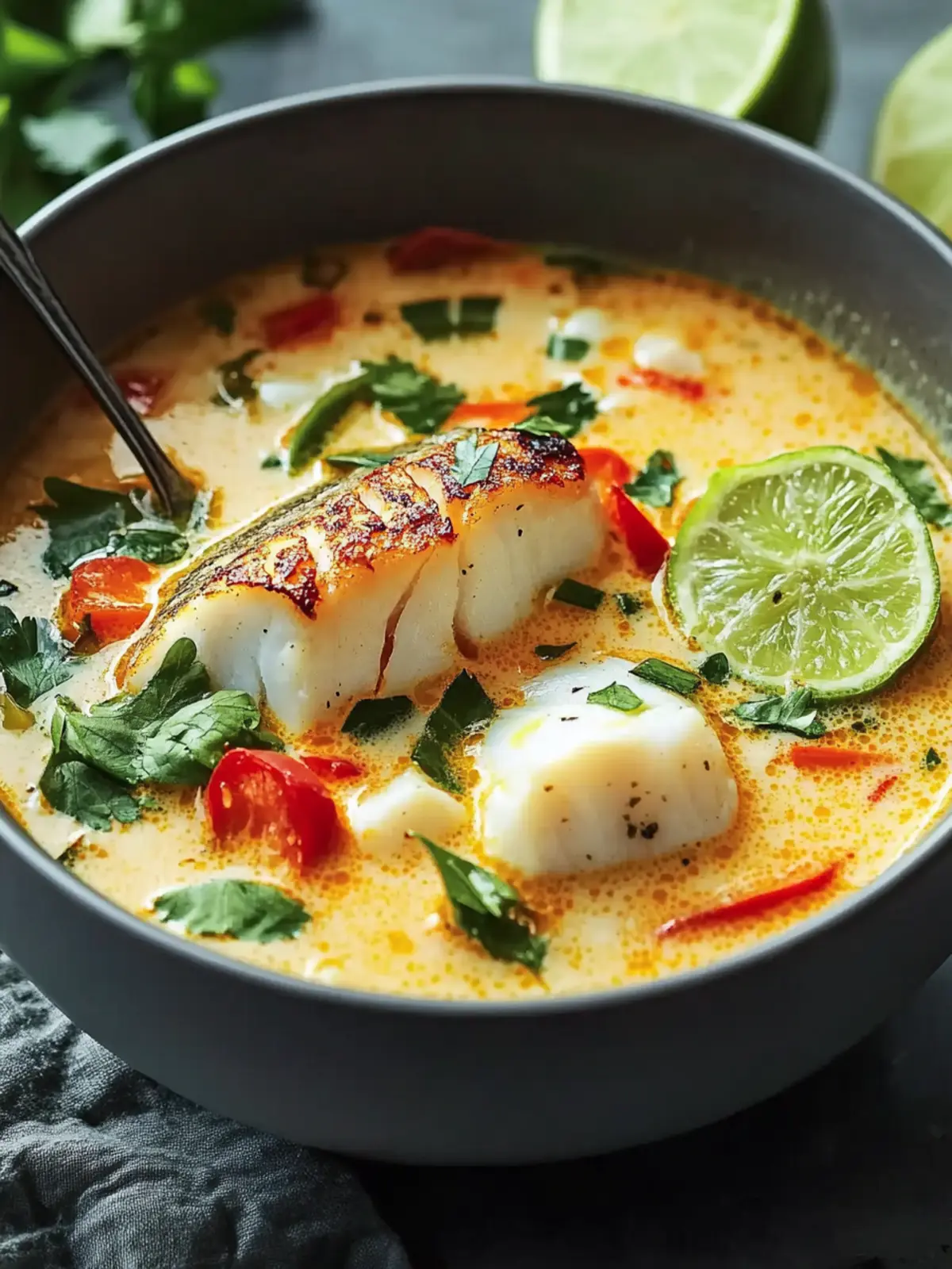 Coconut Lime Fish Soup