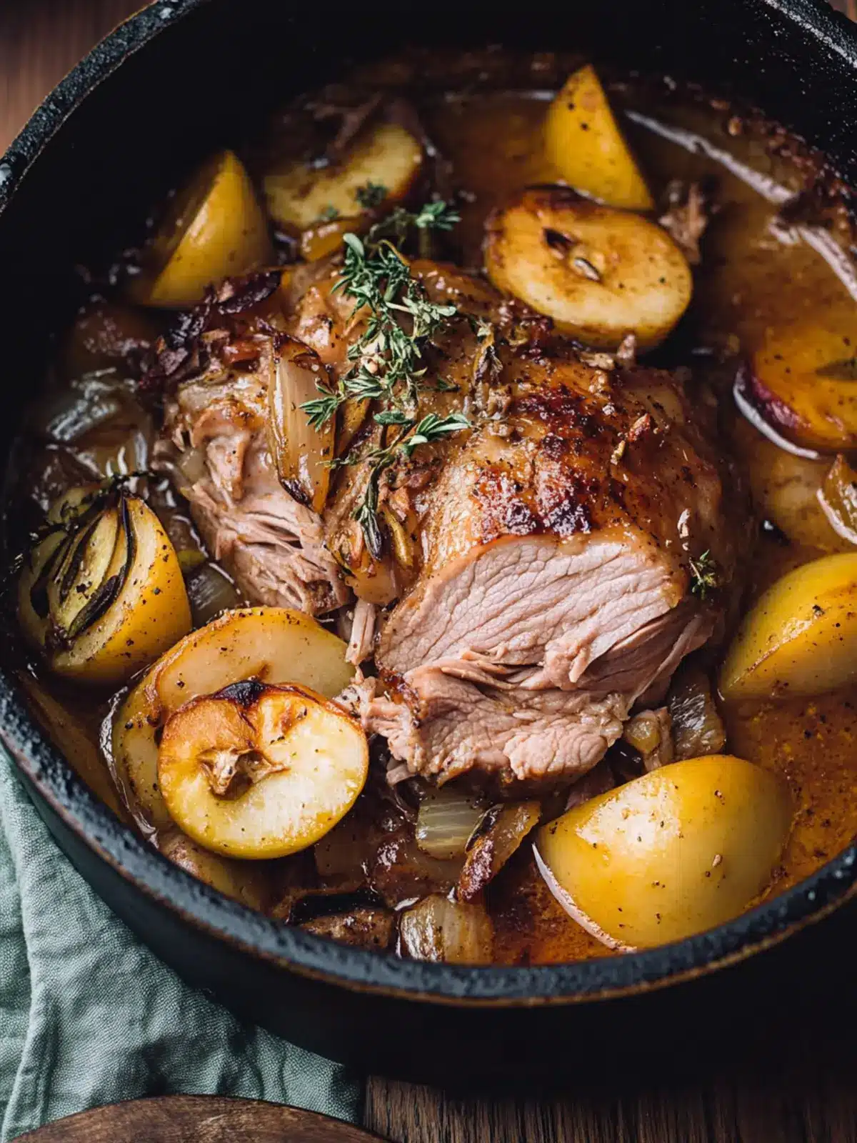 Apple Cider Braised Pork