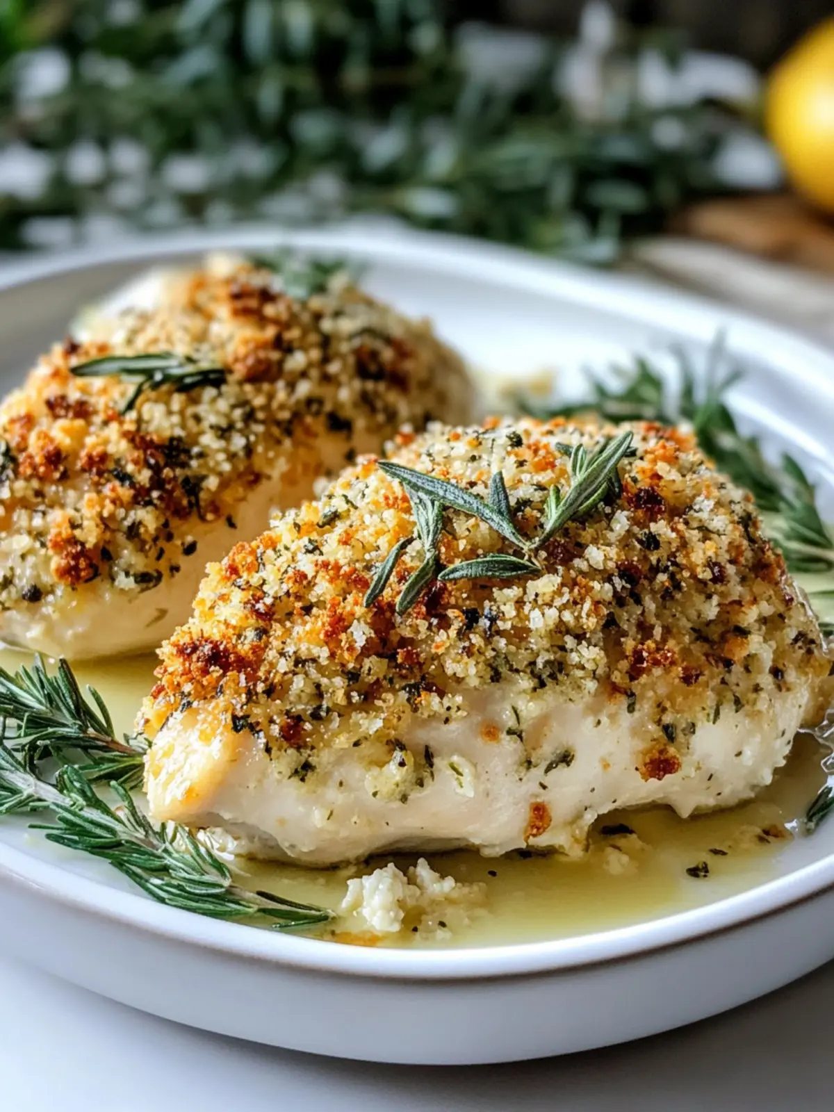 Herb-Crusted Baked Boursin Chicken