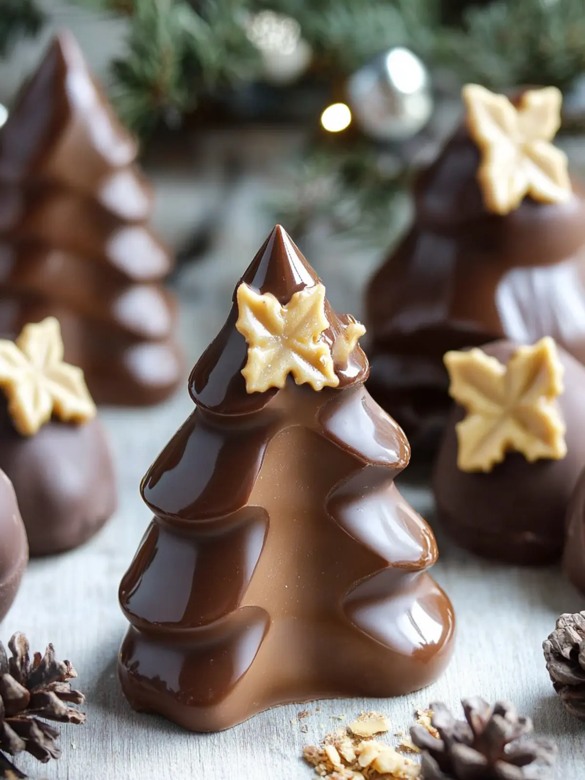 Chocolate Peanut Butter Christmas Trees