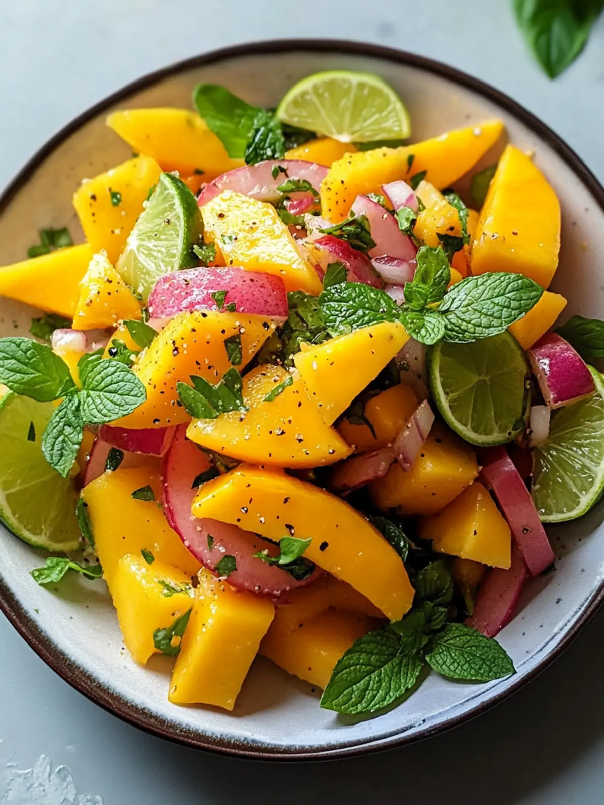 Refreshing Mango Salad Recipe with Lime Dressing