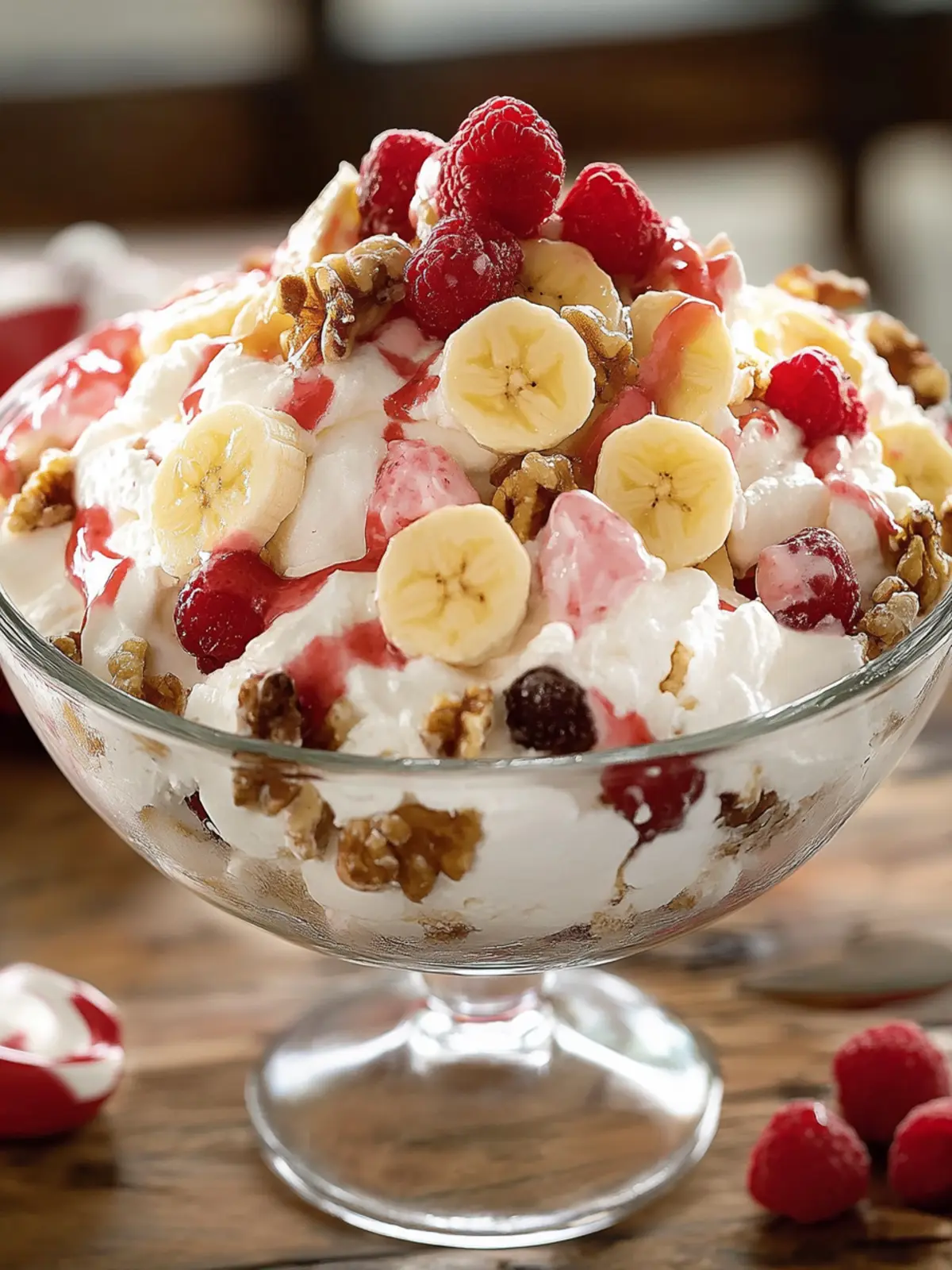 Banana Split Fluff Salad