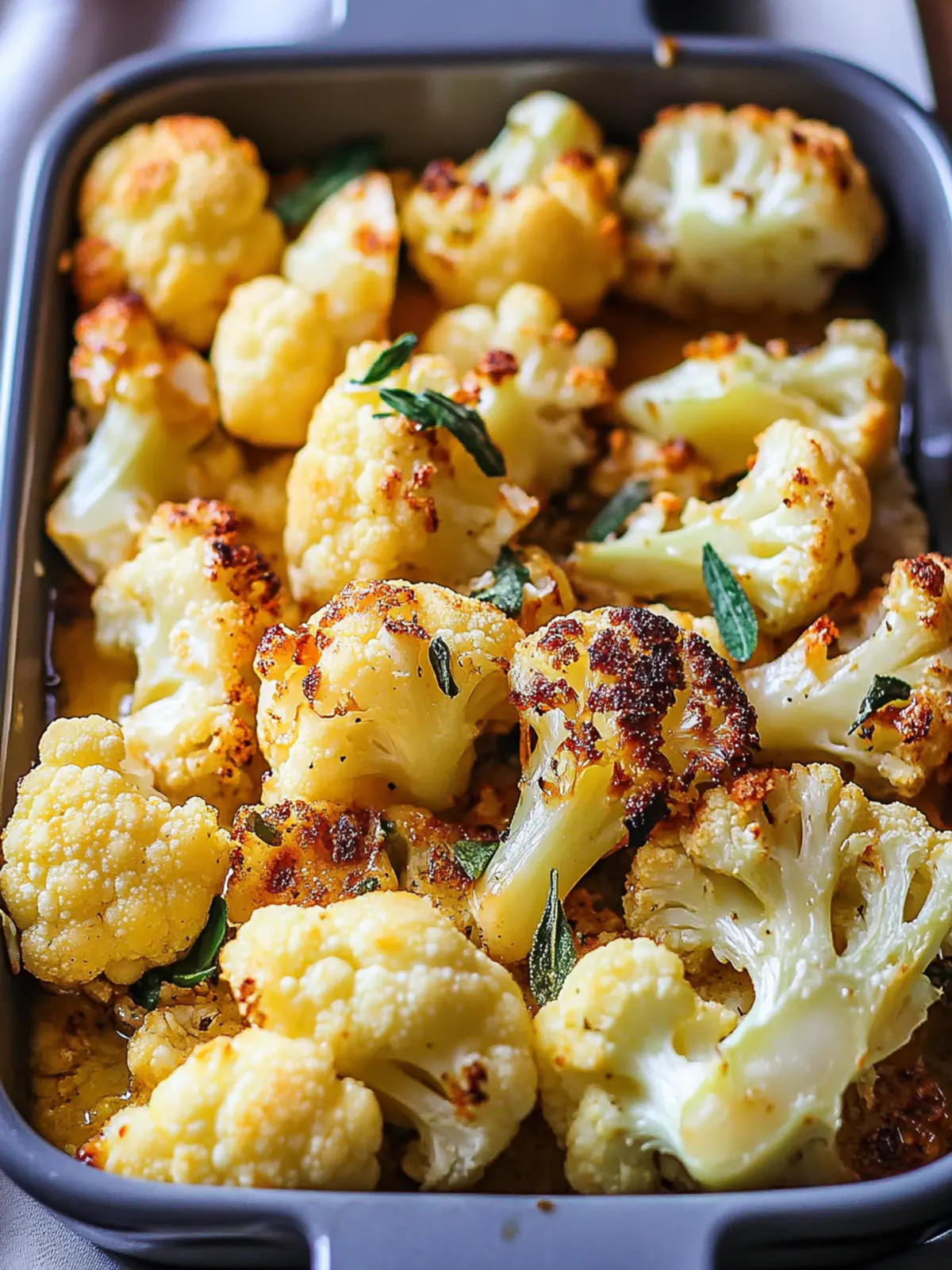 Crispy Oven Roasted Cauliflower