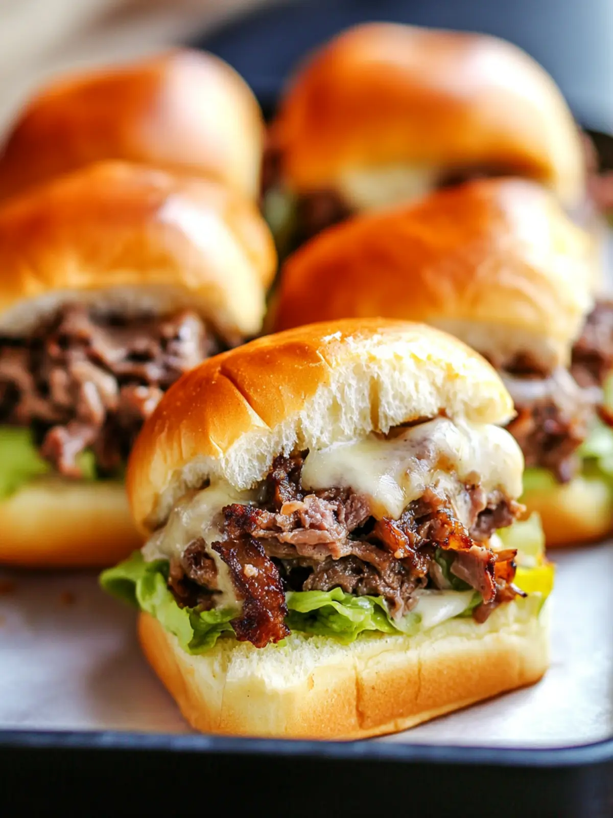 Cheesesteak Sliders