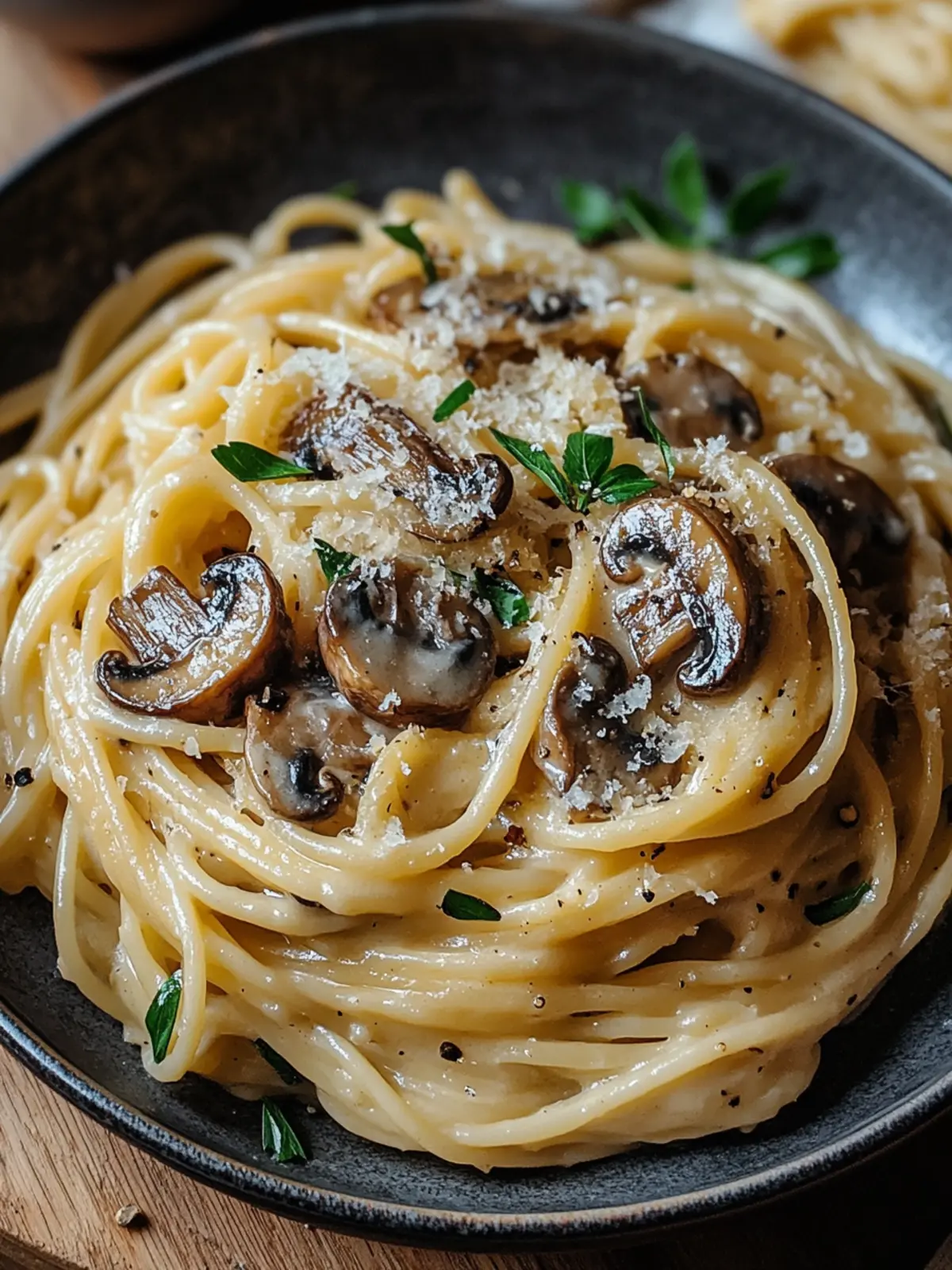 Caramelized Leek and Mushroom Gruyere Pasta