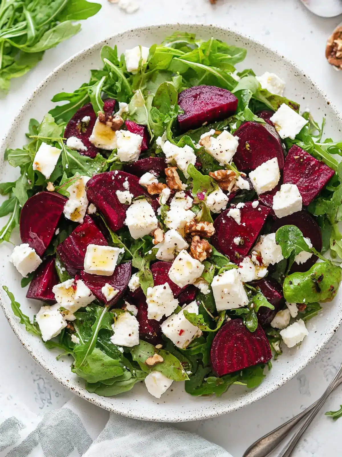 Beet and feta salad