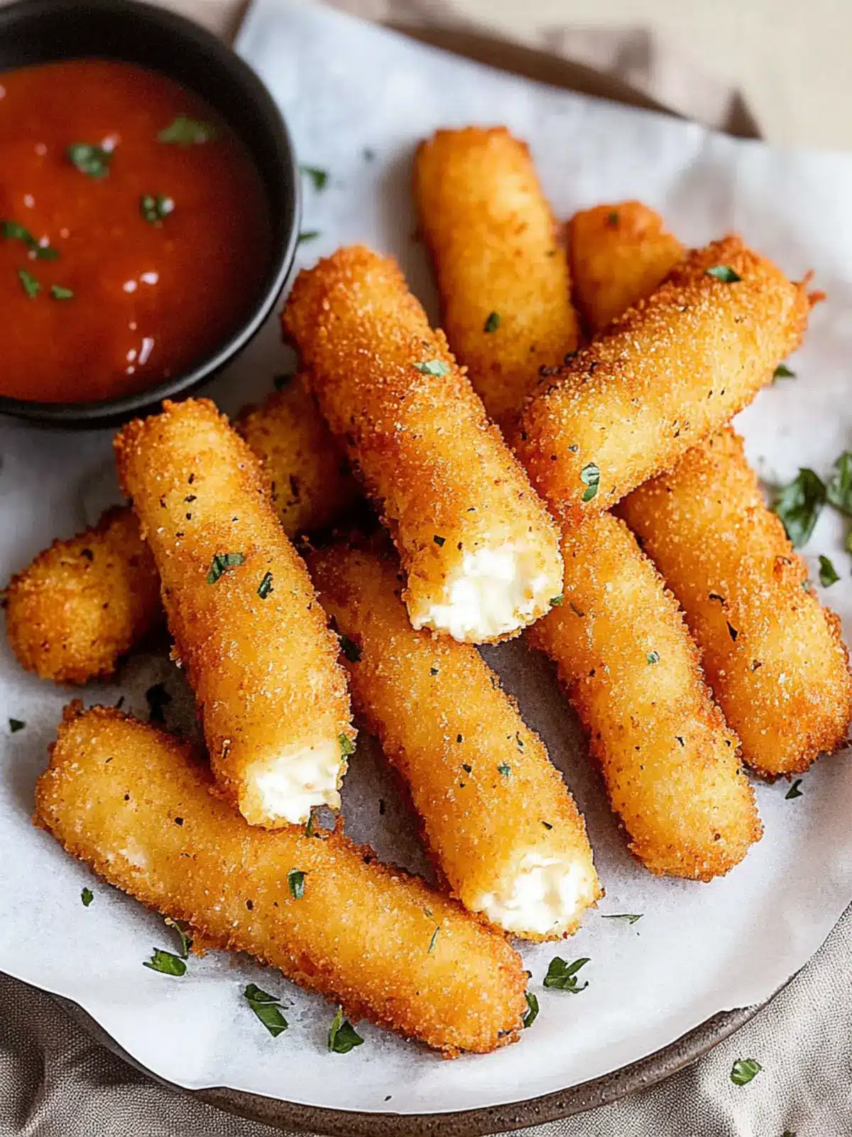 Keto Mozzarella Sticks