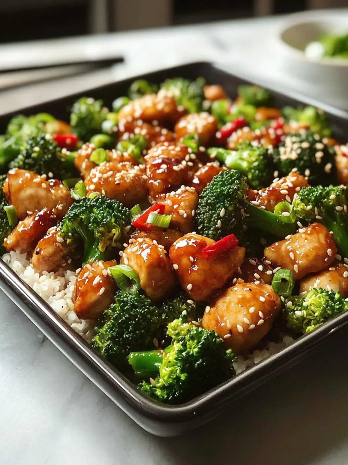 Sesame Chicken & Broccoli