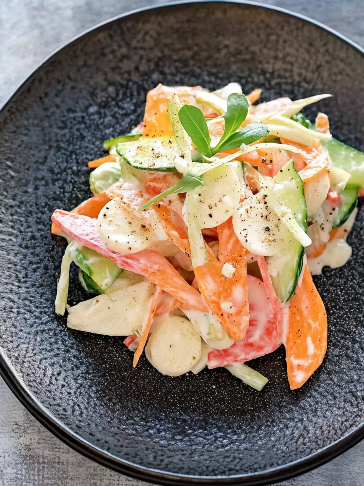 Root Vegetable Salad with Wasabi Mayonnaise