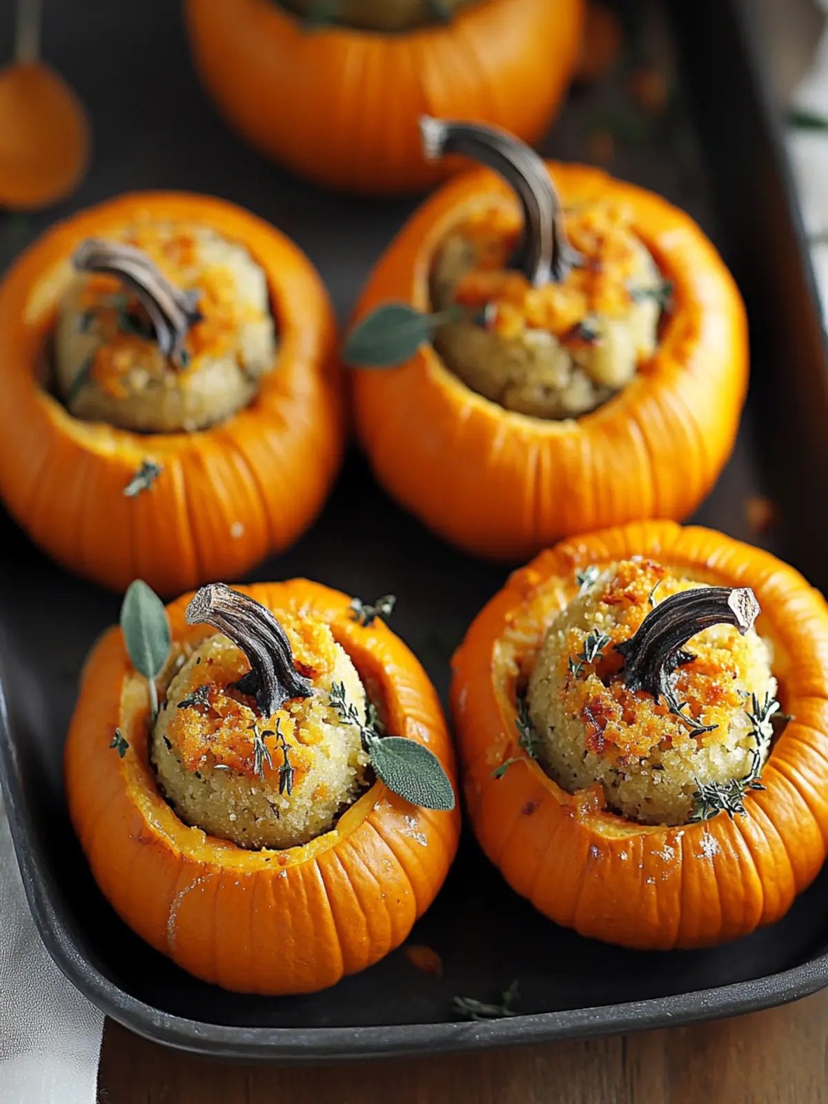 Stuffed Mini Pumpkins