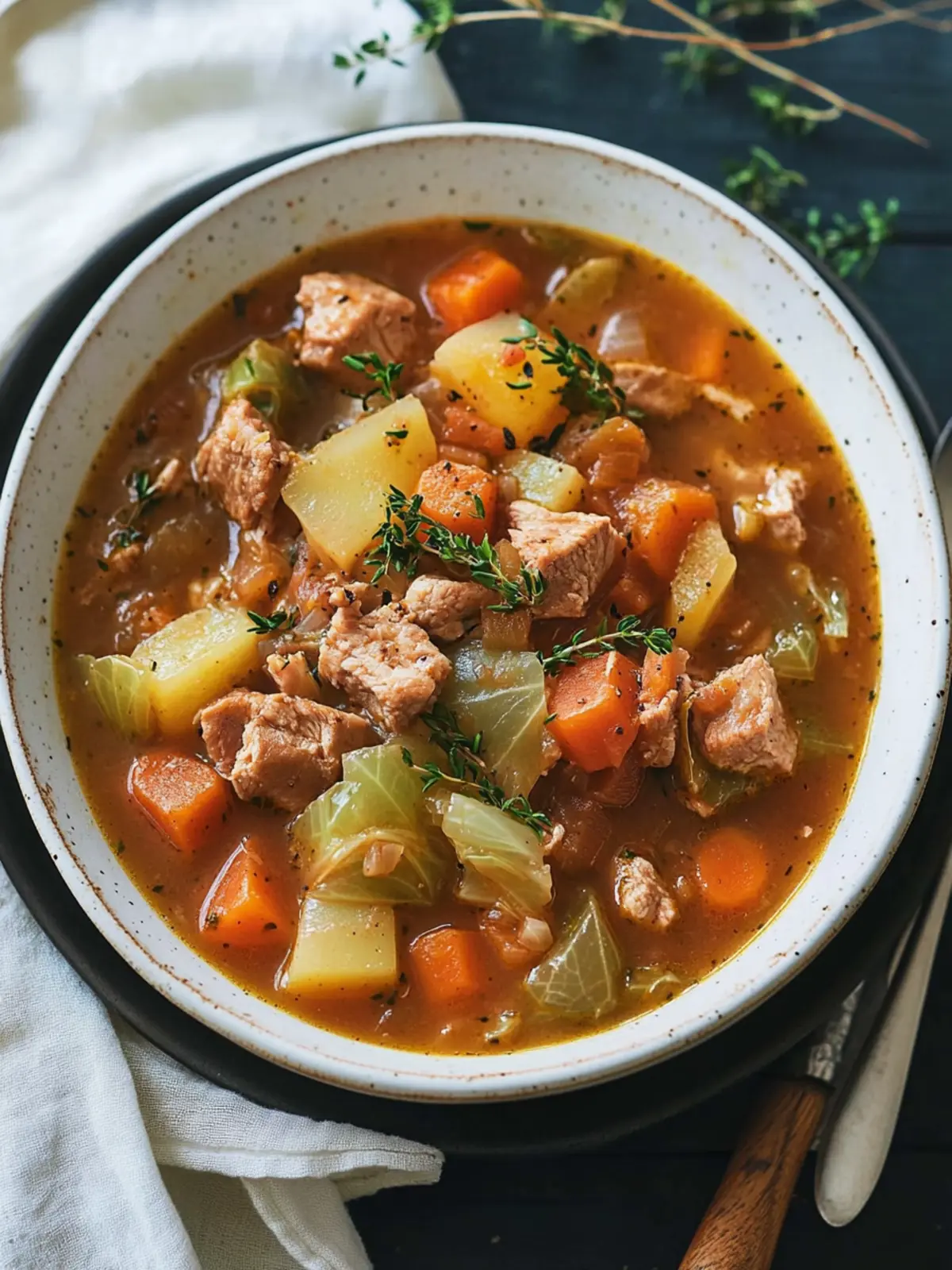 Pork and Cabbage Stew