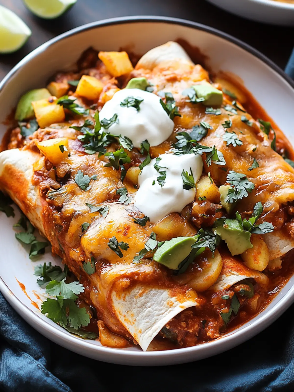 Breakfast Enchiladas With Potatoes