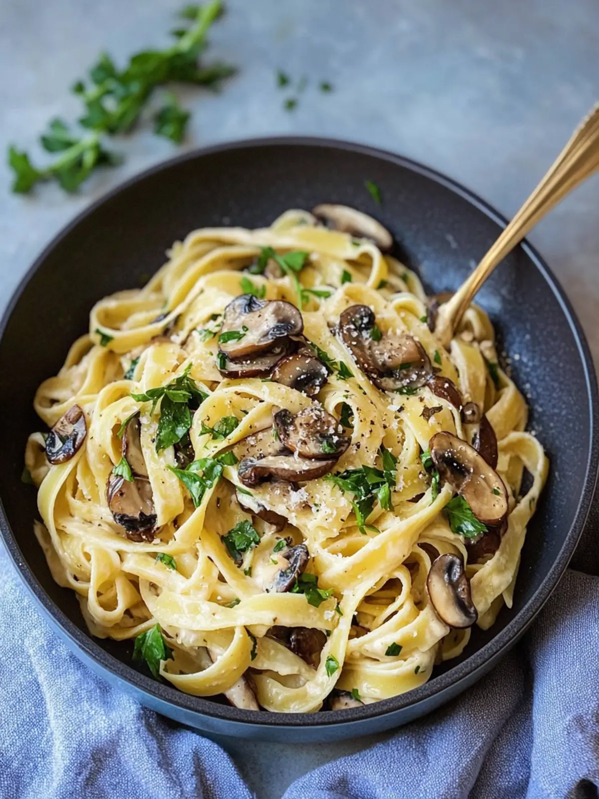 Mushroom Fettuccine