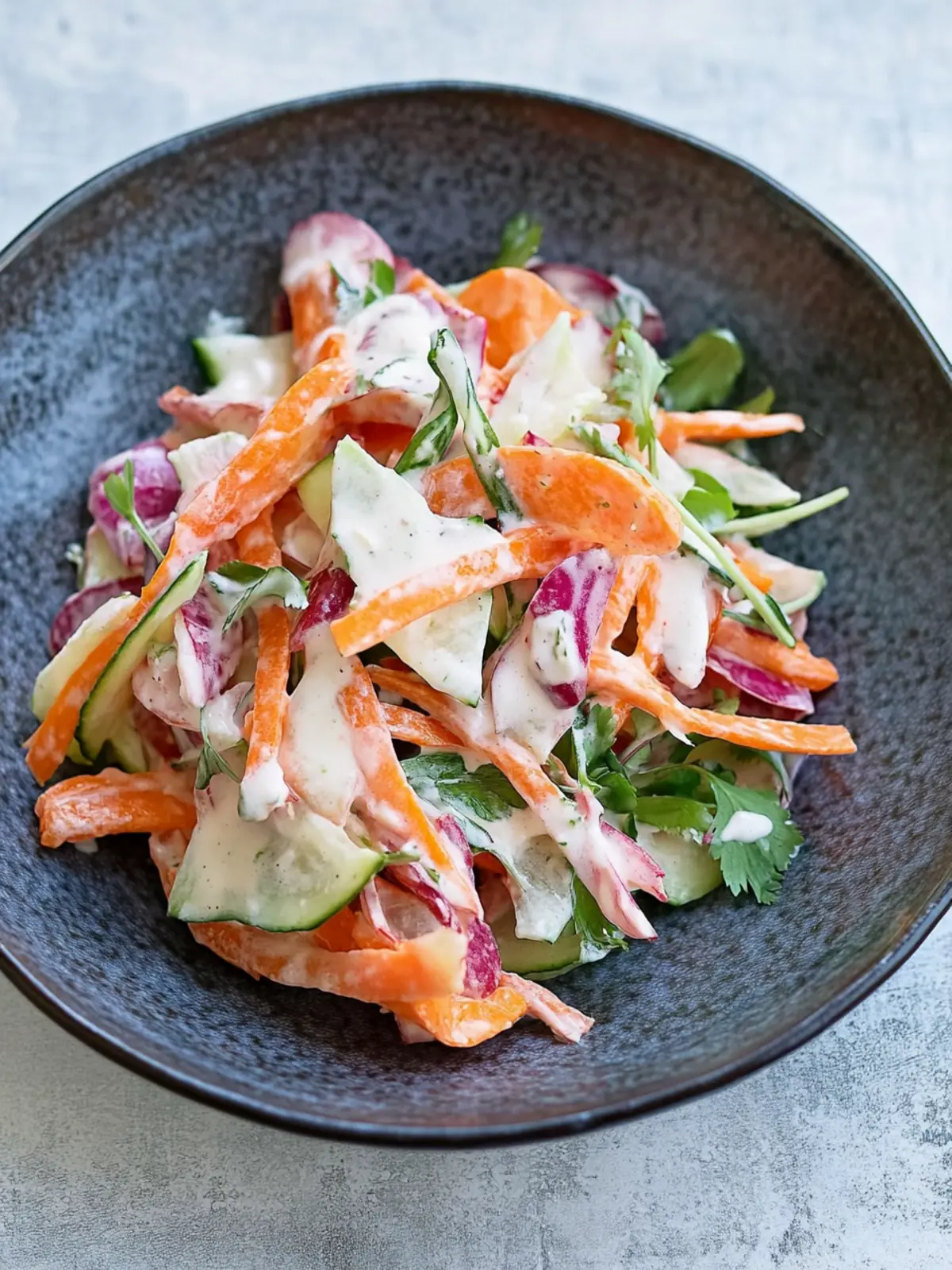 Root Vegetable Salad with Wasabi Mayonnaise