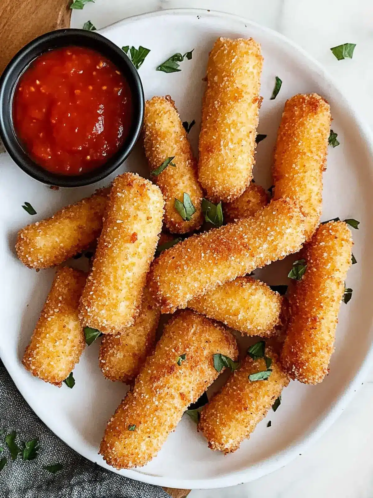 Keto Mozzarella Sticks