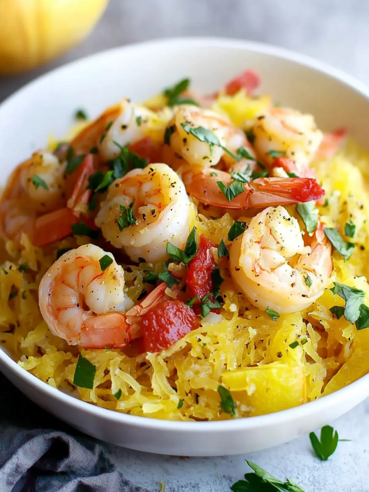 Shrimp Scampi Spaghetti Squash
