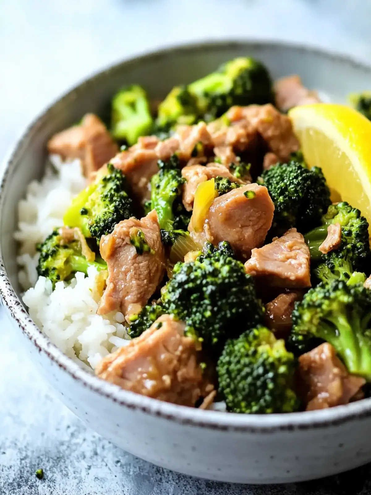 Slow Cooker Pork and Broccoli